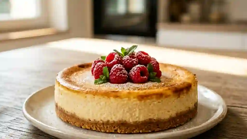 Gâteau au Fromage Fondant et Sablé Vanillé - Photo de présentation