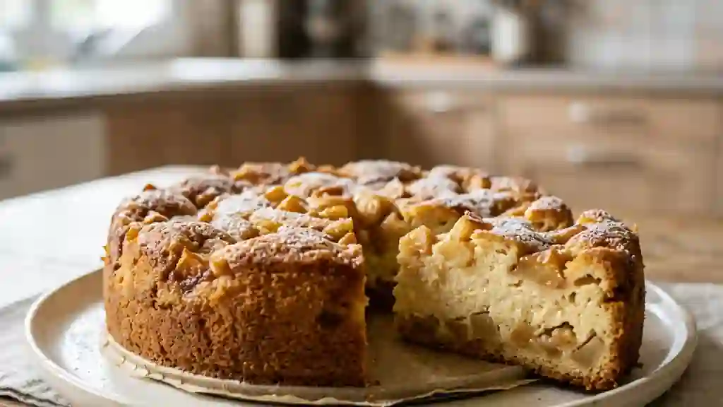 Moelleux fondant au fromage et pommes - Photo de présentation