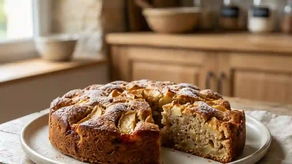 Gâteau aux pommes moelleux et cannelle - Photo de présentation