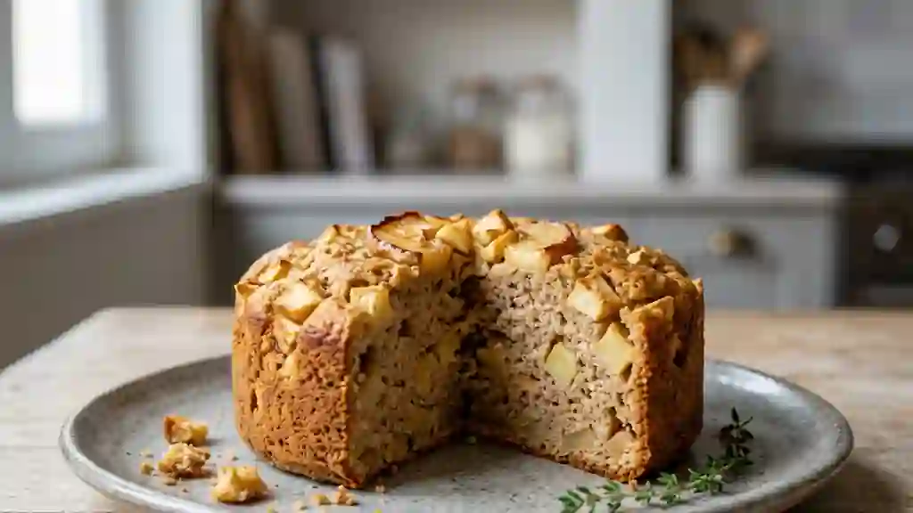 Moelleux aux pommes fondant et healthy - Photo de présentation
