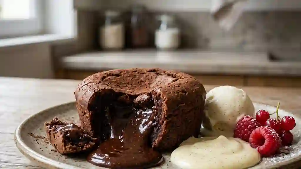 Cœur coulant au chocolat noir de Vanves - Photo de présentation