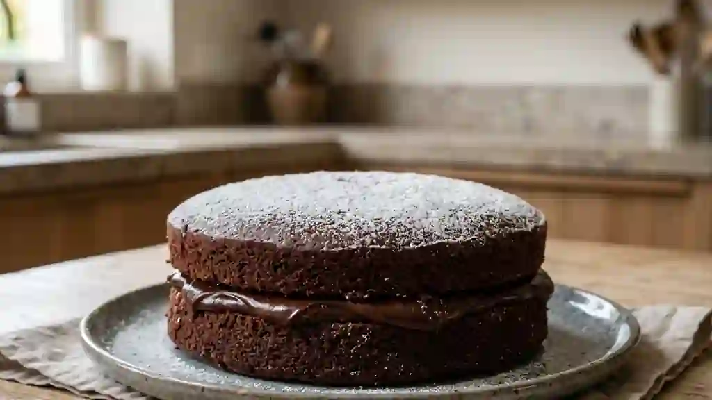 Gâteau de Fête au Cœur Ganache Chocolat - Photo de présentation