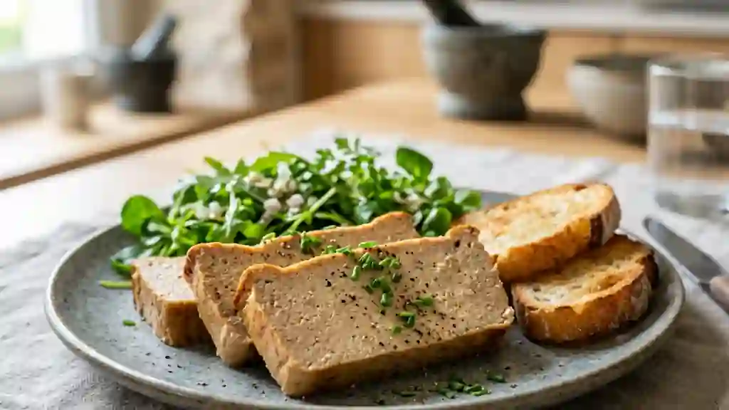Gâteau de foie de lapin soyeux au bain-marie - Photo de présentation