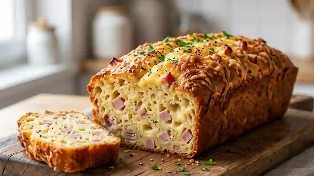 Moelleux fondant au jambon et fromage - Photo de présentation