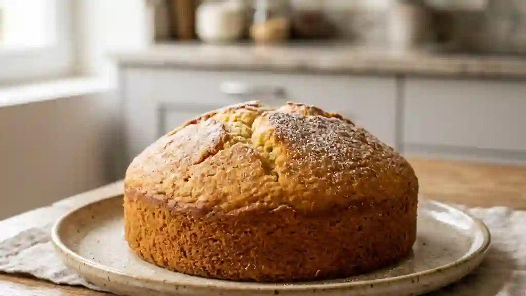 Gâteau de ménage moelleux et doré - Photo de présentation