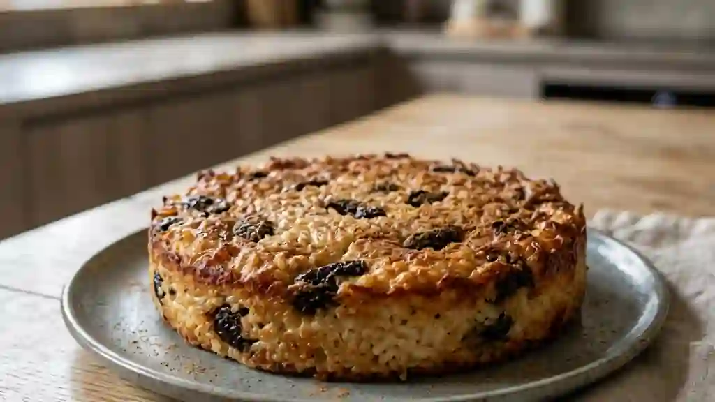 Moelleux de riz aux pruneaux et cannelle - Photo de présentation