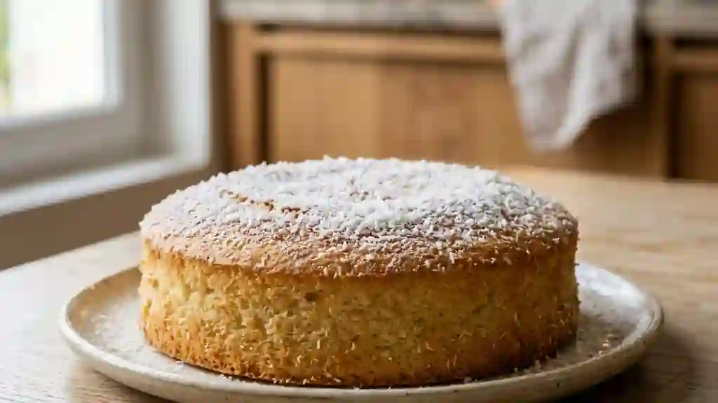 Gâteau de Savoie à la Noix de Coco Nuageux - Photo de présentation