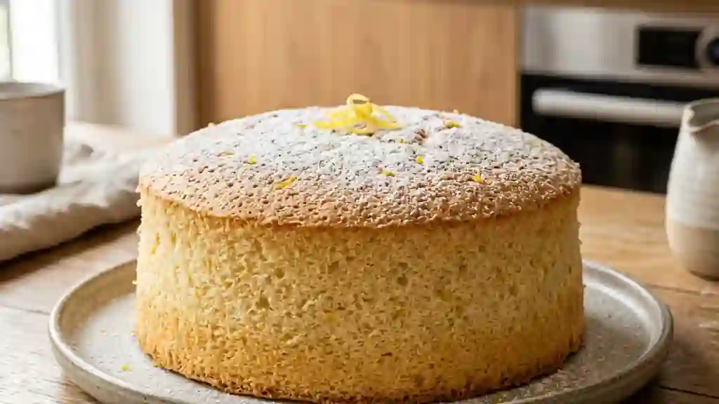 Gâteau de Savoie citronné, aérien et léger - Photo de présentation