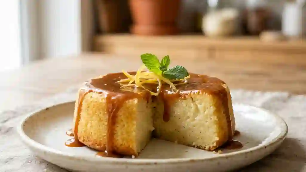 Gâteau de semoule crémeux et vanillé - Photo de présentation