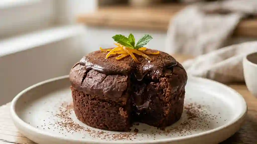 Moelleux chocolat noir au Grand Marnier - Photo de présentation