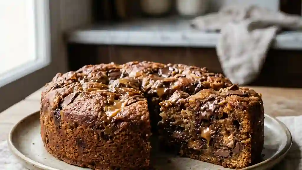 Moelleux irrésistible au chocolat et caramel - Photo de présentation