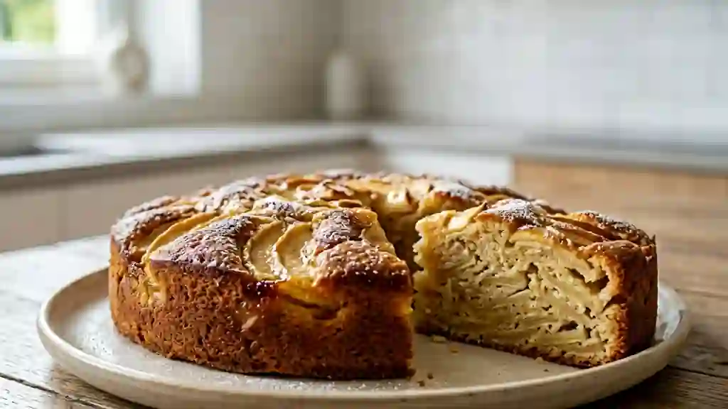 Moelleux fondant aux pommes vanillé - Photo de présentation