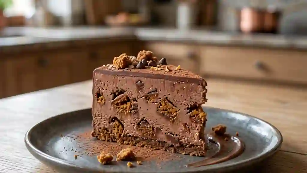 Entremet glacé chocolat et pain d'épice - Photo de présentation