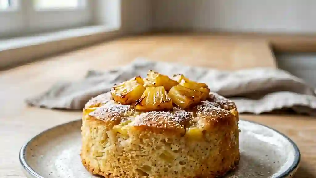 Gâteau aérien à l'ananas frais - Photo de présentation