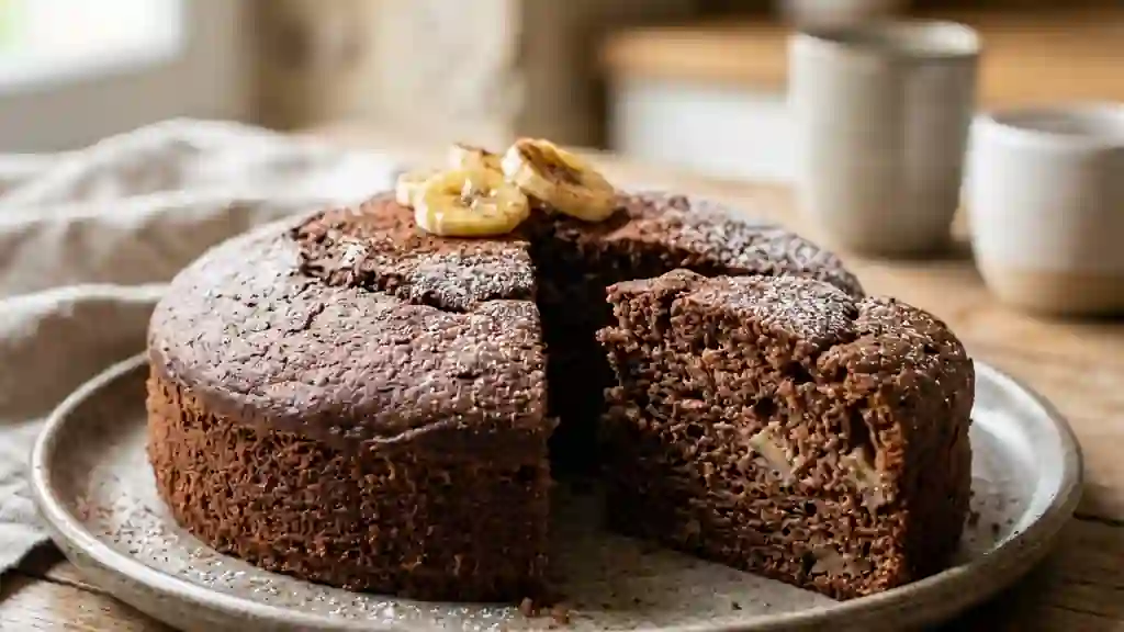 Moelleux aérien chocolat et banane - Photo de présentation