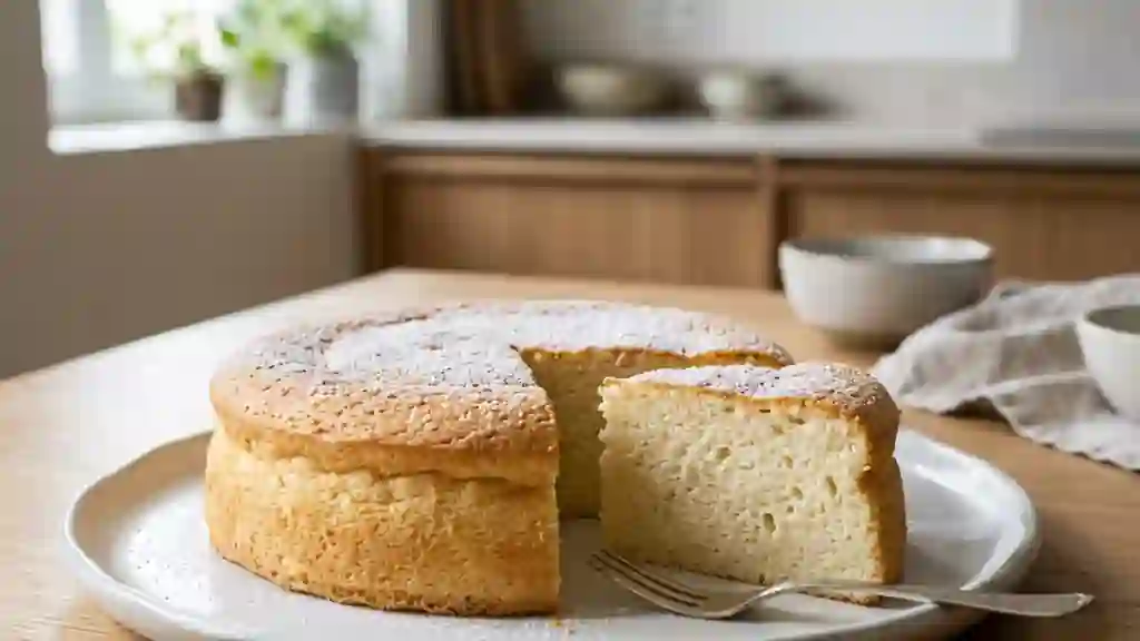 Nuage fondant au fromage blanc et vanille - Photo de présentation
