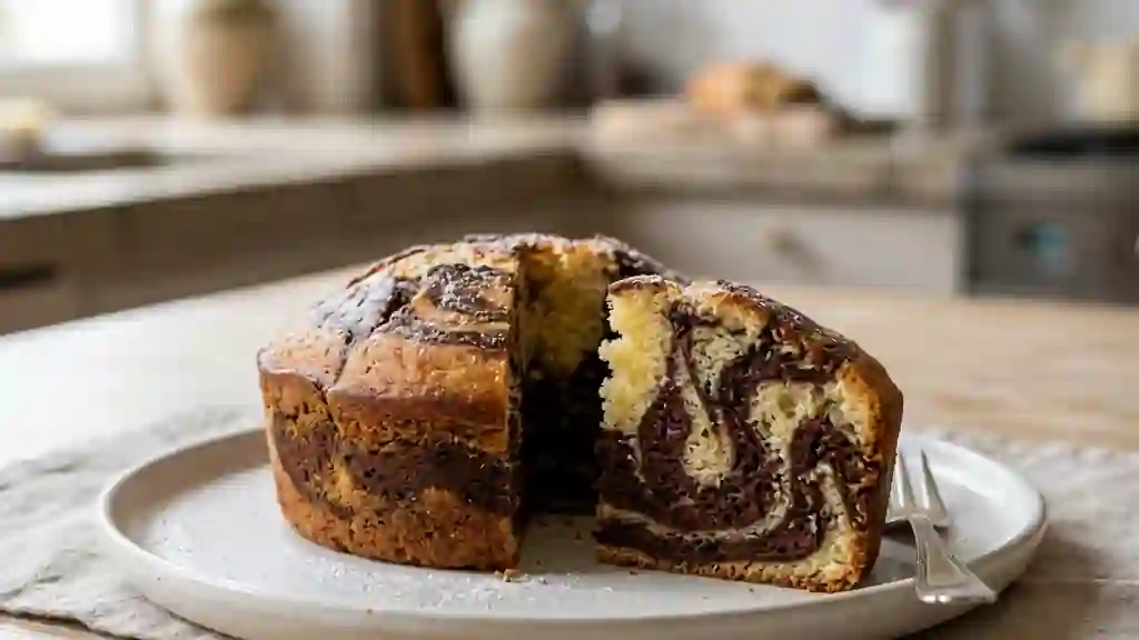Marbré fondant vanille et cacao intense - Photo de présentation