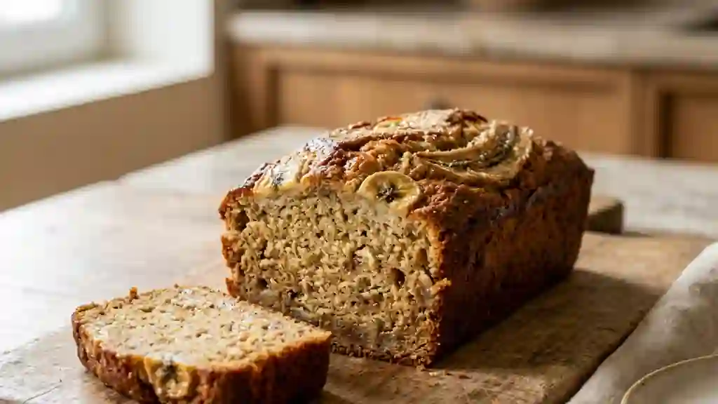 Cake fondant à la banane et vanille - Photo de présentation