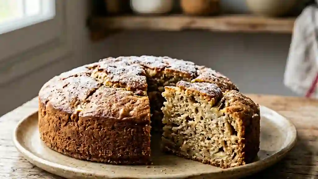 Moelleux fondant à la banane et vanille - Photo de présentation