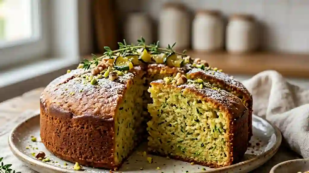 Gâteau à la courgette ultra-moelleux et vanillé - Photo de présentation