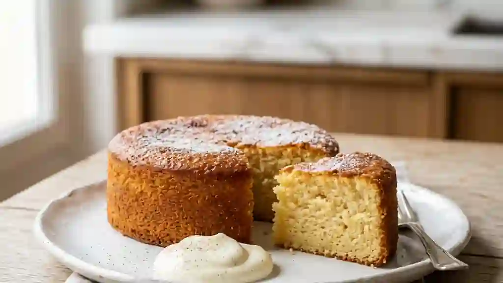Gâteau au Lait Nuageux et Vanille - Photo de présentation