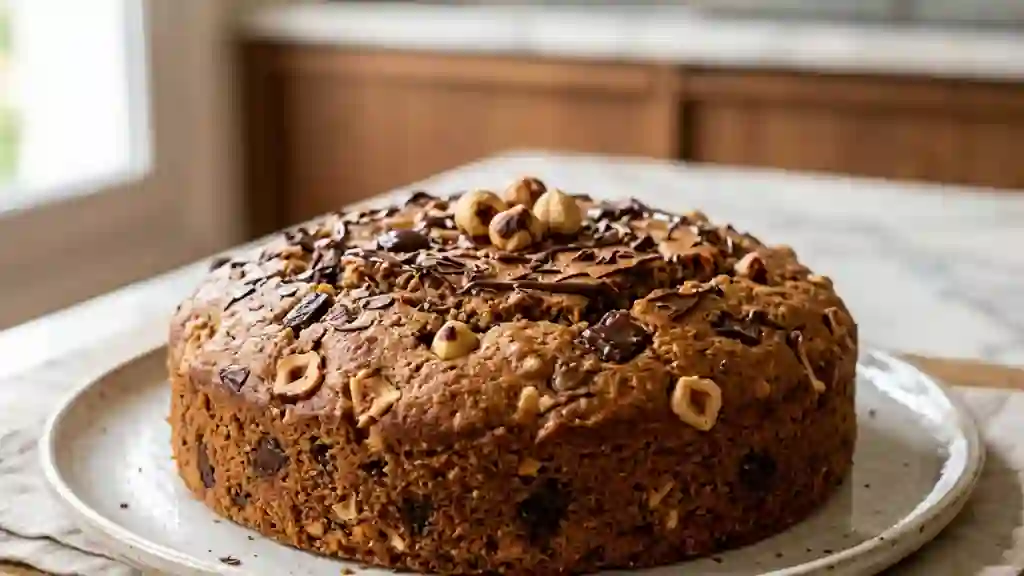 Moelleux châtaigne, noisettes et pépites chocolat - Photo de présentation