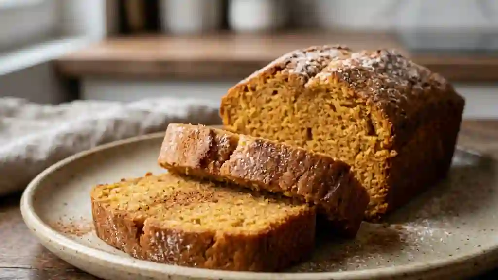 Gâteau fondant à la patate douce et cannelle - Photo de présentation