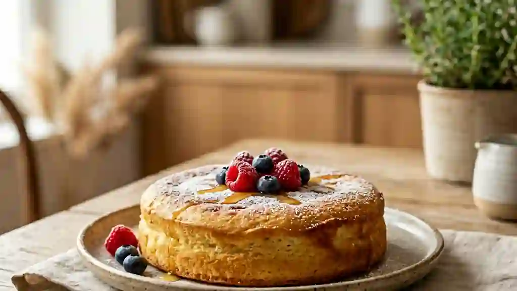 Gâteau Vanille Moelleux à la Poêle - Photo de présentation