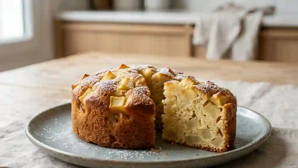 Moelleux fondant aux pommes et vanille - Photo de présentation