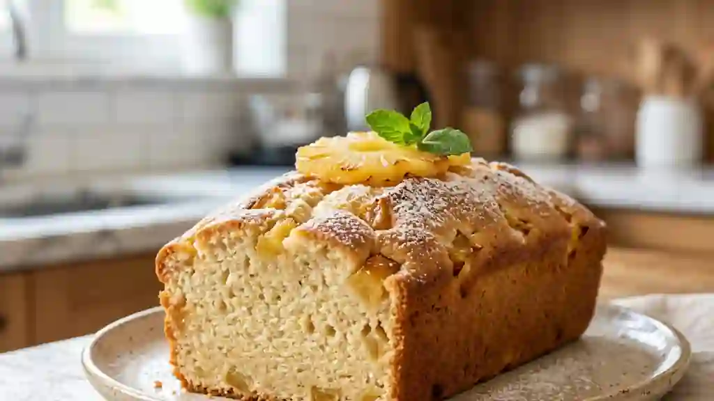 Gâteau nuage à l'ananas frais - Photo de présentation