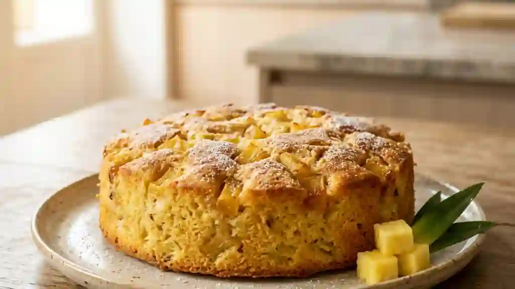 Gâteau Fondant à l'Ananas Frais - Photo de présentation
