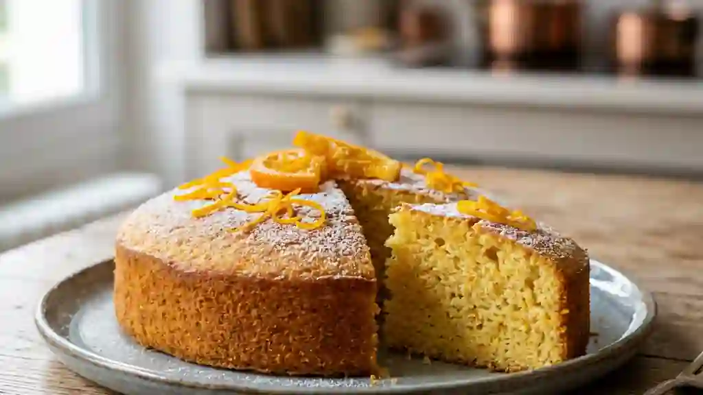 Moelleux fondant à l'orange et vanille - Photo de présentation