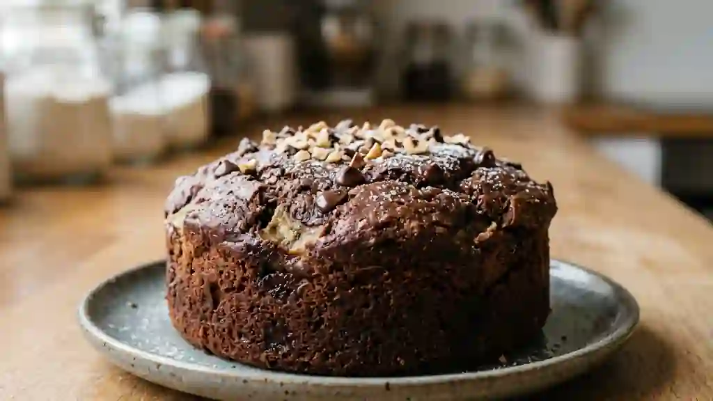 Gâteau banane et chocolat extra-fondant - Photo de présentation