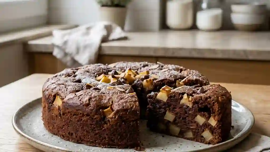 Moelleux Chocolat et Pommes Fondantes - Photo de présentation