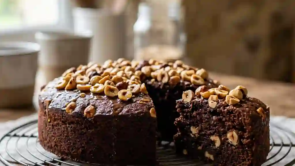 Moelleux intense chocolat, noisettes et miel - Photo de présentation
