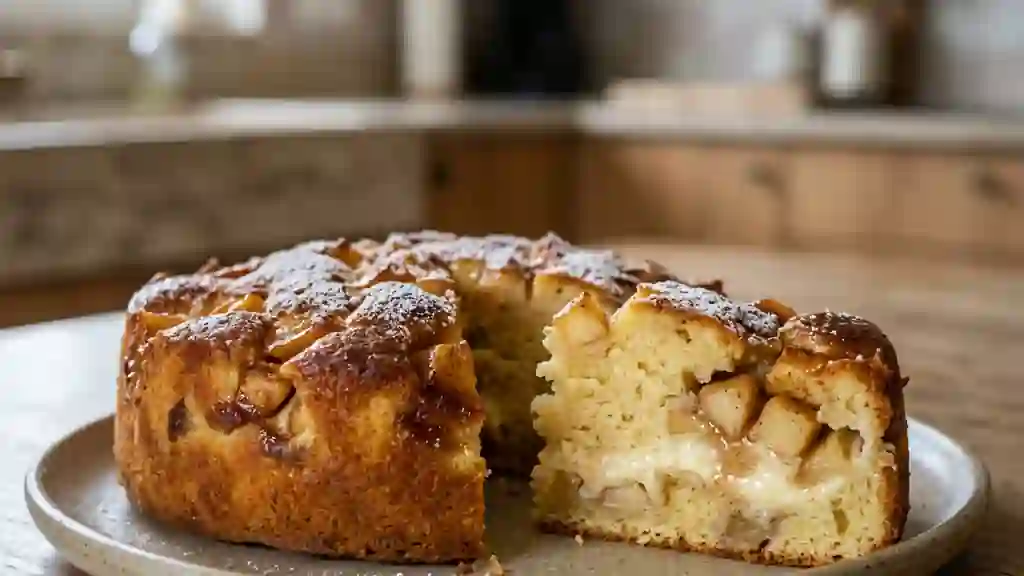 Moelleux pomme cannelle au fromage blanc - Photo de présentation