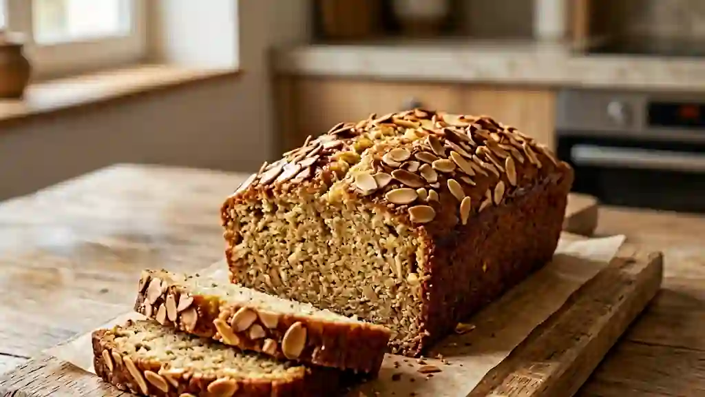 Cake Fondant au Miel et Croquant d'Amandes - Photo de présentation