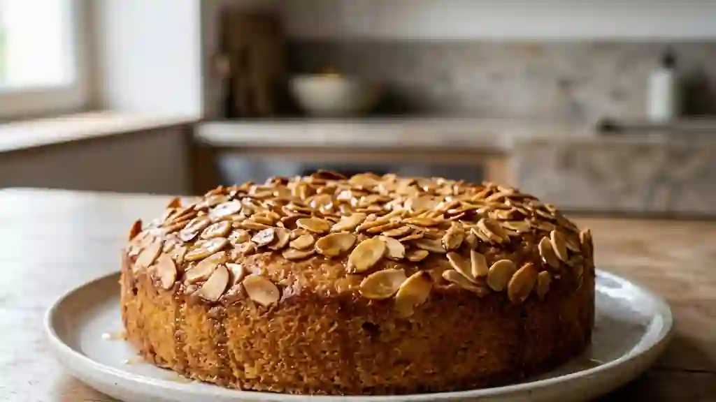Moelleux miel et amandes grillées - Photo de présentation