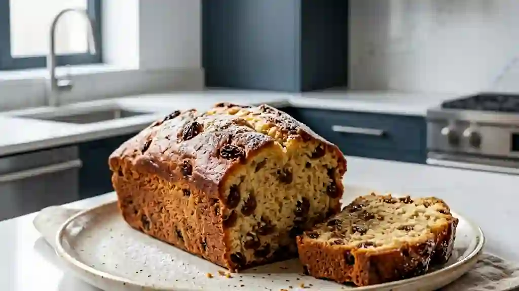 Moelleux beurré au rhum et raisins - Photo de présentation