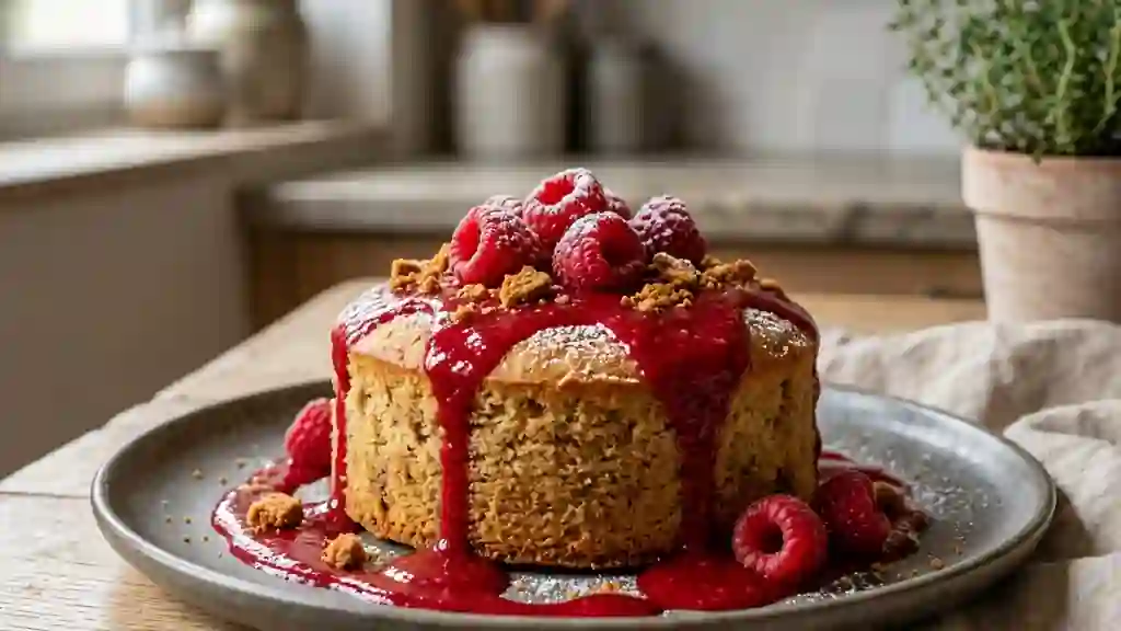 Moelleux Spéculoos et Coulis Framboise - Photo de présentation