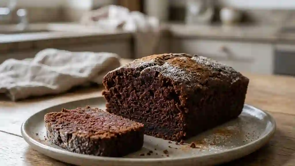 Gâteau au vin rouge et cannelle, mie fondante - Photo de présentation