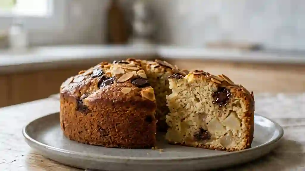 Moelleux Yaourt, Poires Fondantes et Chocolat - Photo de présentation