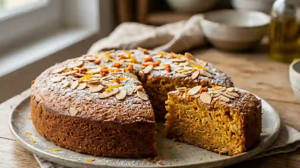 Gâteau Moelleux Carotte, Amande et Cannelle - Photo de présentation