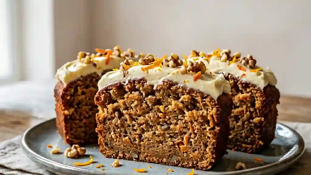 Gâteau de carottes fondant à la cannelle - Photo de présentation