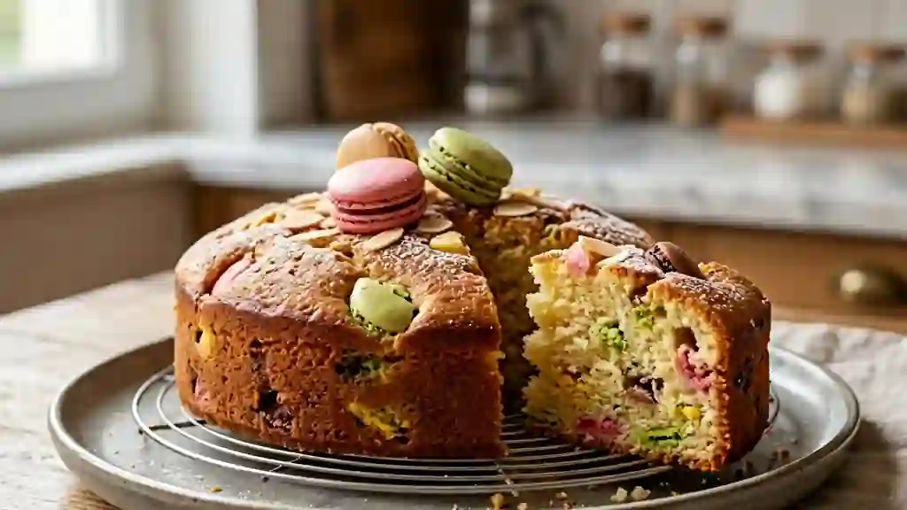 Moelleux vanillé aux éclats de macarons - Photo de présentation