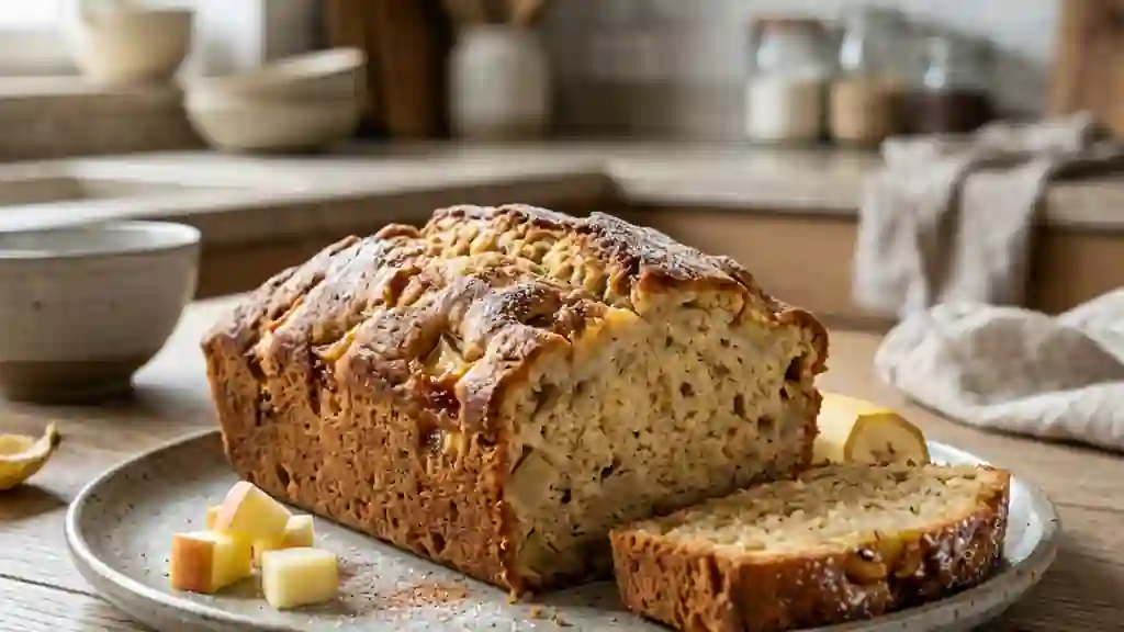 Gâteau Fondant Pomme Banane Cannelle - Photo de présentation