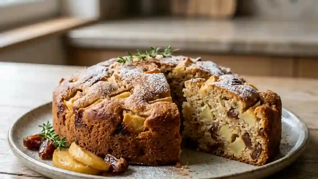 Moelleux Fondant Pommes et Dattes à la Cannelle - Photo de présentation