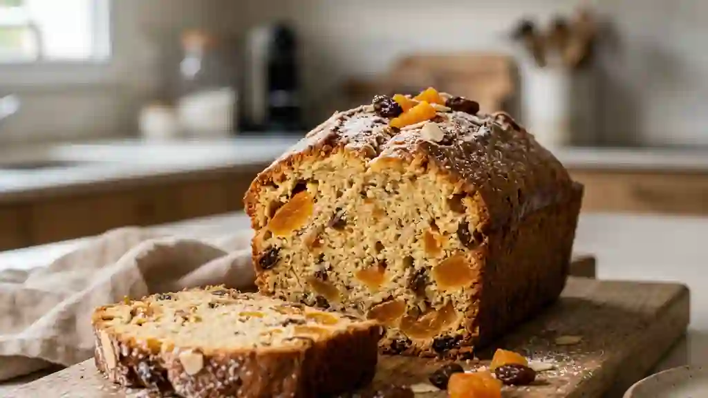 Gâteau Fondant aux Raisins et Abricots - Photo de présentation