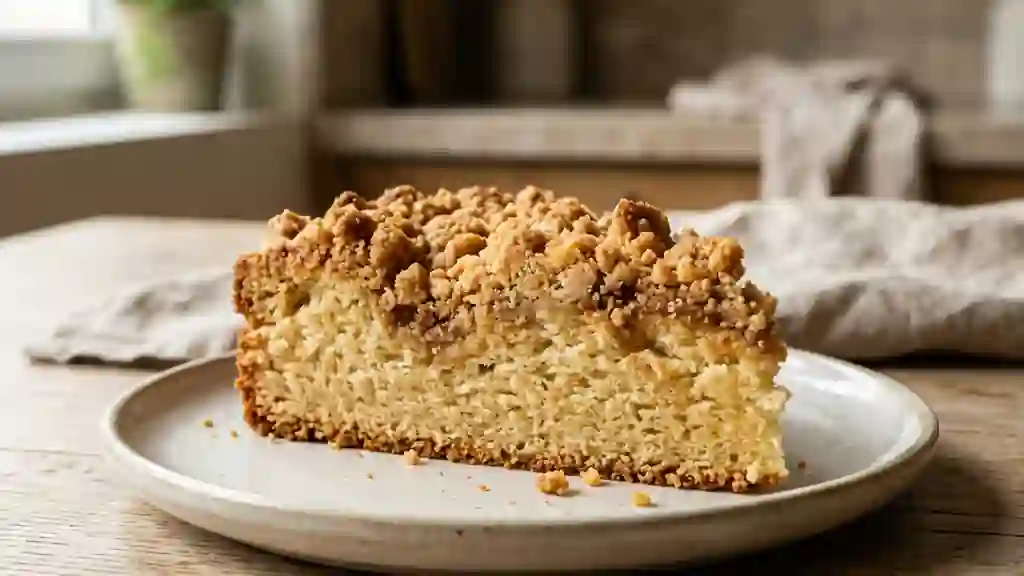 Streuselkuchen fondant et son crumble craquant - Photo de présentation
