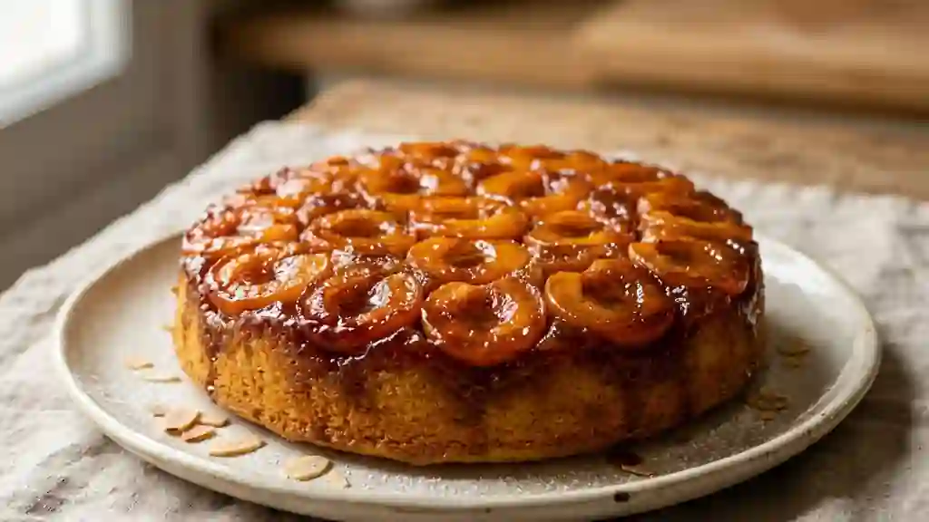 Moelleux caramélisé aux abricots frais - Photo de présentation